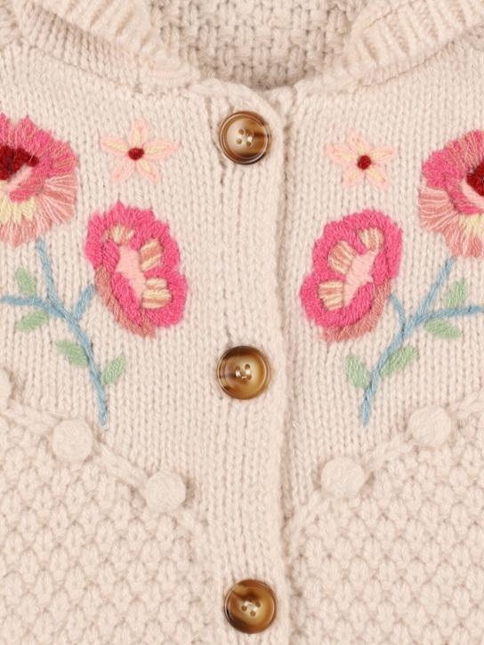 Luisaviaroma Giacca In Maglia Di Misto Lana Con Ricami