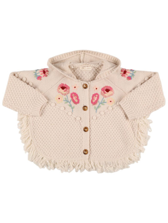 Luisaviaroma Giacca in maglia di misto lana con ricami