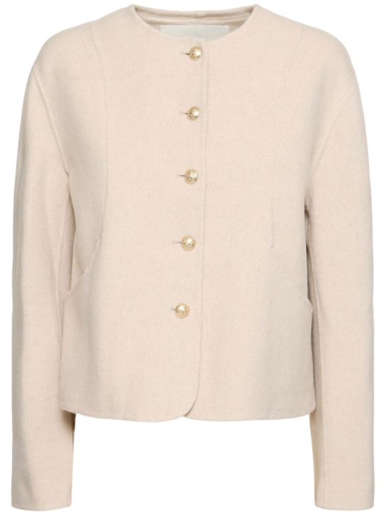 Luisaviaroma Giacca in misto cashmere senza colletto