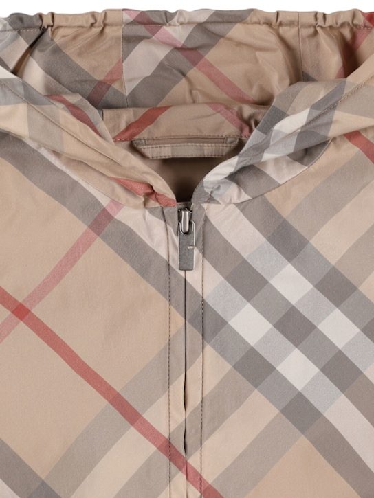 Luisaviaroma Giacca In Misto Cotone Check Con Cappuccio