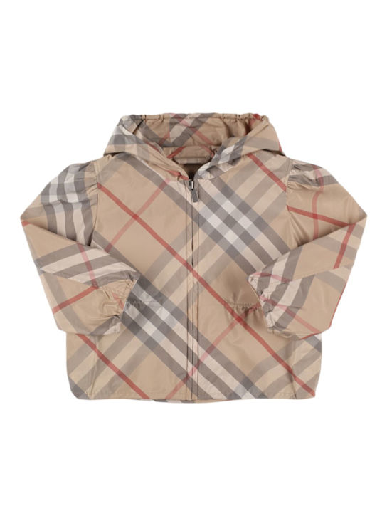 Luisaviaroma Giacca in misto cotone check con cappuccio