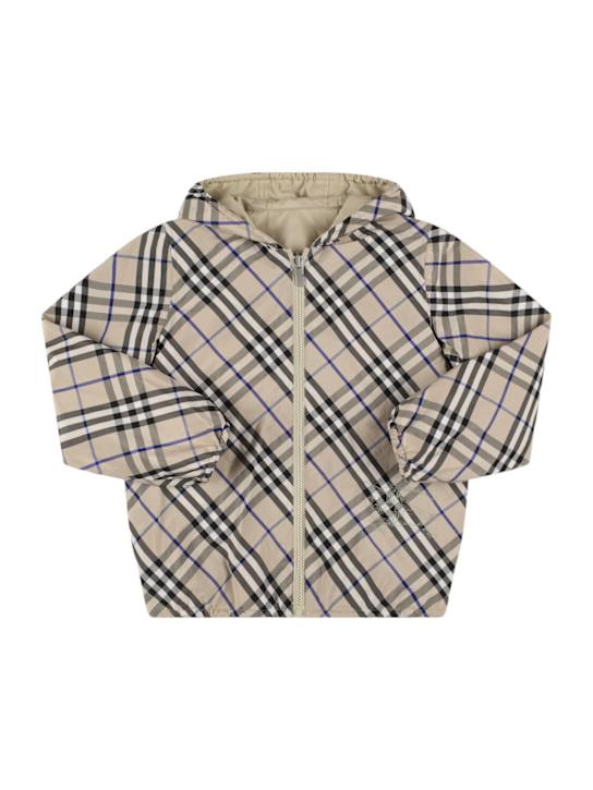 Luisaviaroma Giacca in misto cotone check con cappuccio
