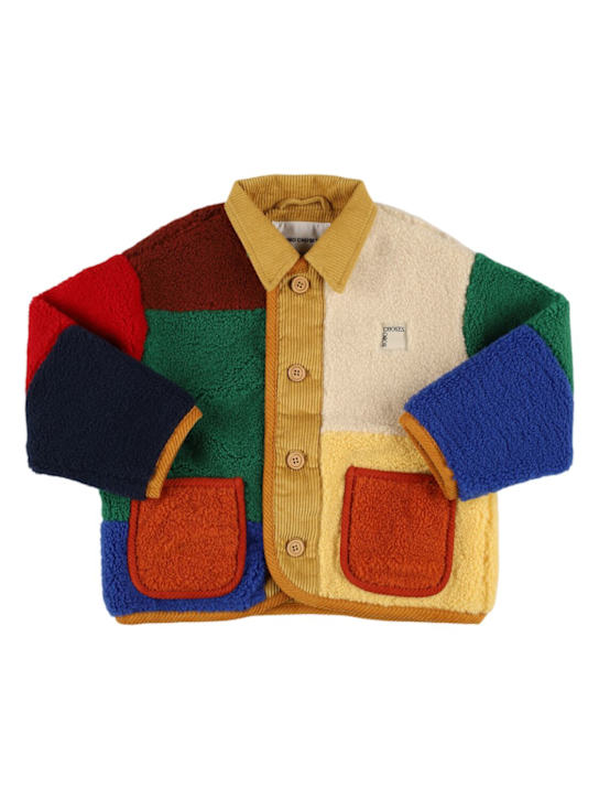 Luisaviaroma Giacca in pelliccia sintetica color block