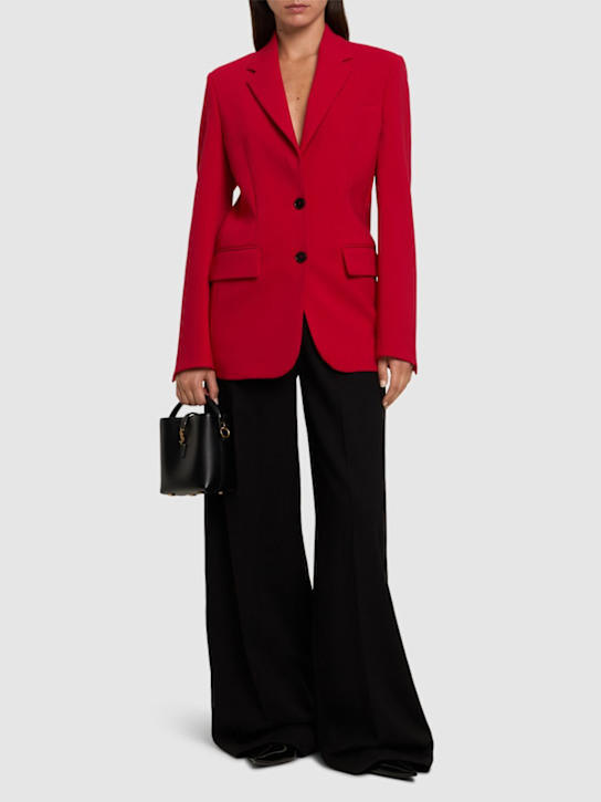 Luisaviaroma Giacca Monopetto In Cady Di Crepe Doppiato