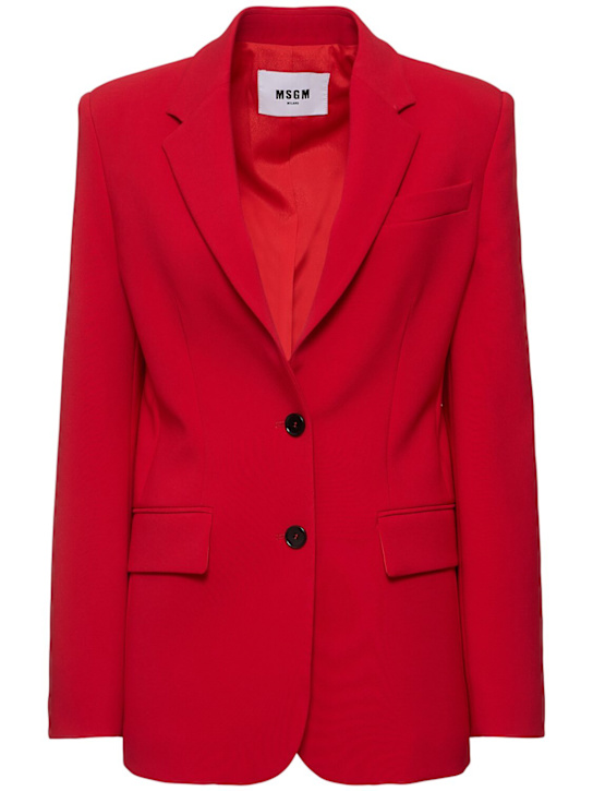 Luisaviaroma Giacca monopetto in cady di crepe doppiato