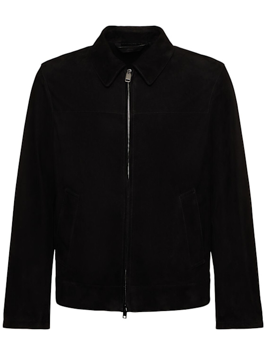 Luisaviaroma Giacca scamosciata con colletto a camicia