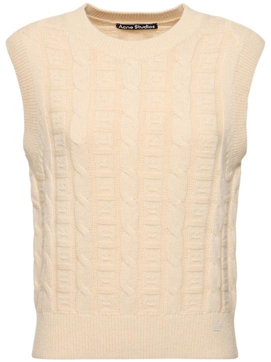 Luisaviaroma Gilet Kreen in maglia di misto cotone a trecce