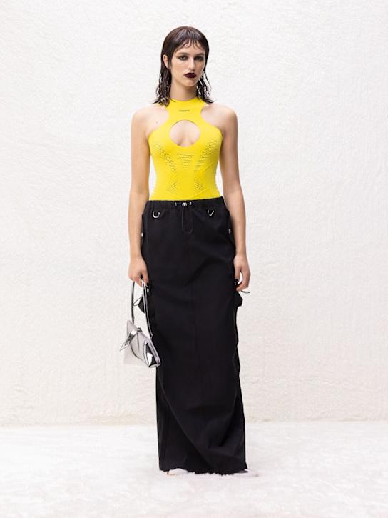 Luisaviaroma Gonna Cargo Sartoriale In Misto Fresco Lana