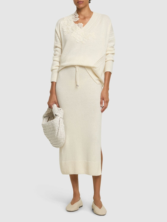Luisaviaroma Gonna Midi In Maglia Con Vita Elasticizzata