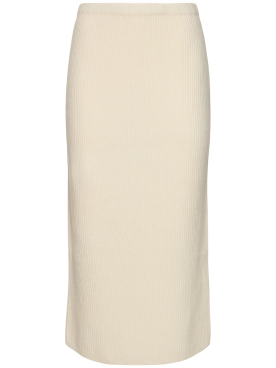 Luisaviaroma Gonna midi in maglia di lana e cashmere