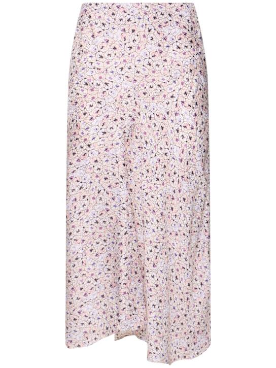Luisaviaroma Gonna midi Lisanne in misto seta stampata