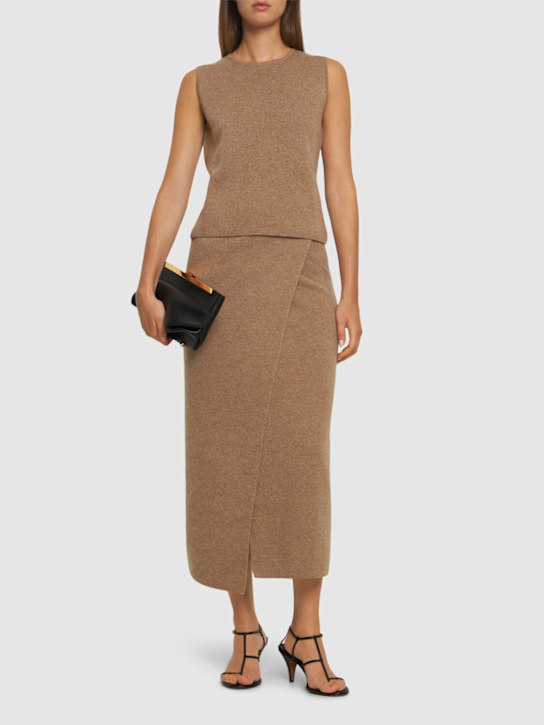 Luisaviaroma Gonna Umbria In Maglia Di Lana E Cashmere