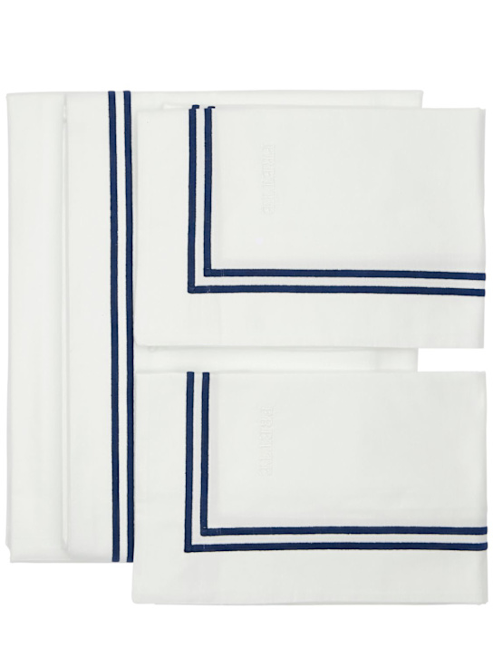 Luisaviaroma Hotel Classic cotton percale sheet set