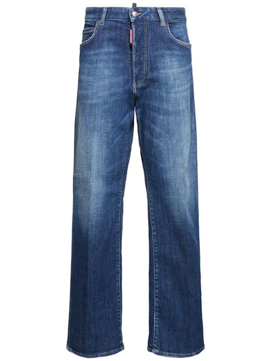 Luisaviaroma Jeans baggy vita alta San Diego in denim