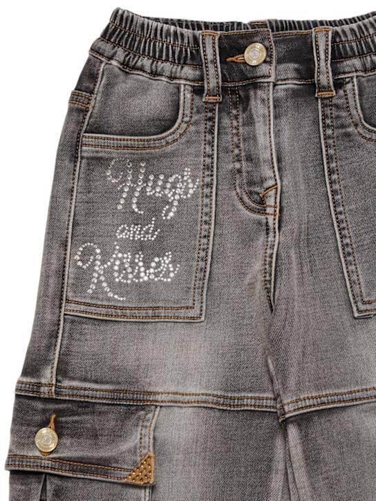 Luisaviaroma Jeans Cargo In Misto Cotone Con Decorazioni