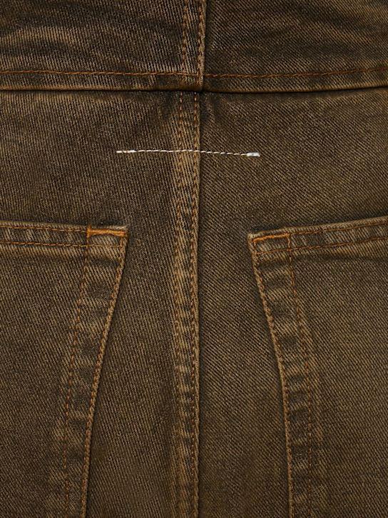 Luisaviaroma Jeans Cropped Vita Alta In Cotone Washed