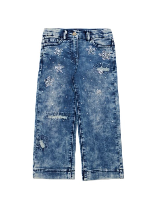 Luisaviaroma Jeans dritti in cotone con decorazioni