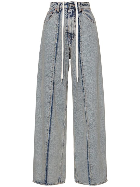 Luisaviaroma Jeans dritti in denim / cuciture a contrasto