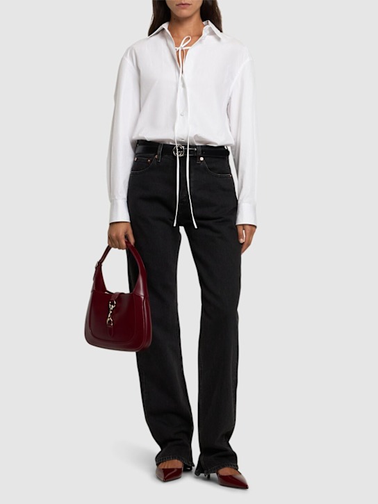 Luisaviaroma Jeans Dritti In Denim / Dettaglio Laserato