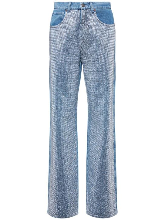 Luisaviaroma Jeans dritti vita alta con decorazioni