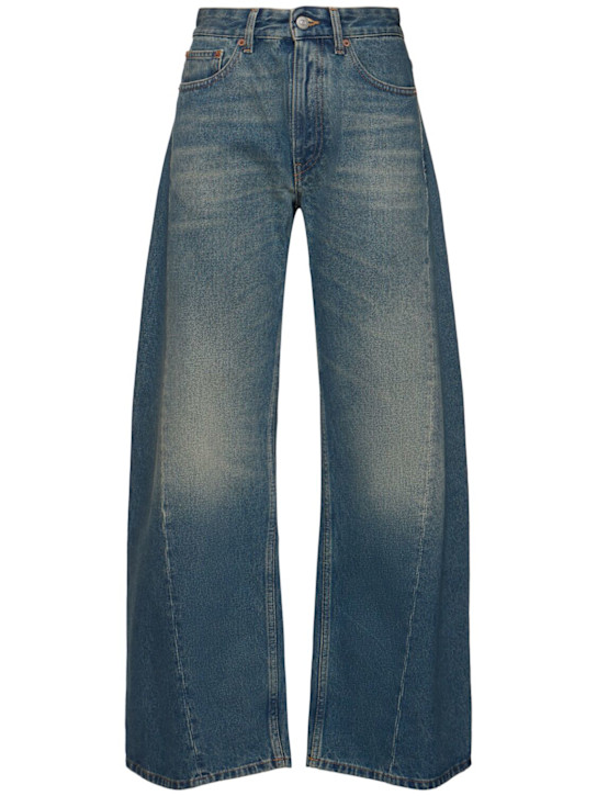 Luisaviaroma Jeans larghi vita media in denim délavé