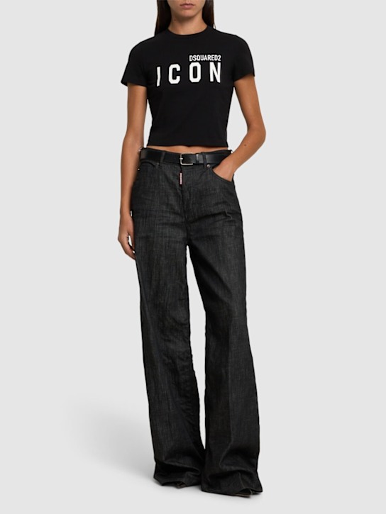 Luisaviaroma Jeans Larghi Vita Media Traveller In Denim