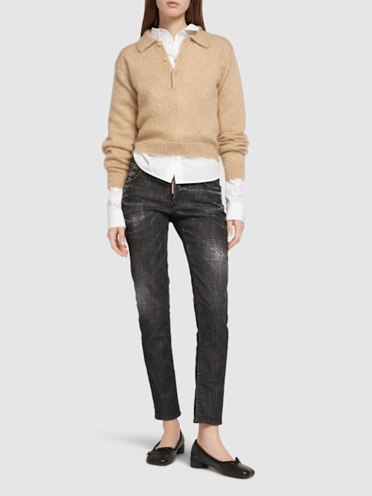 Luisaviaroma Jeans Skinny Vita Bassa Jennifer In Denim