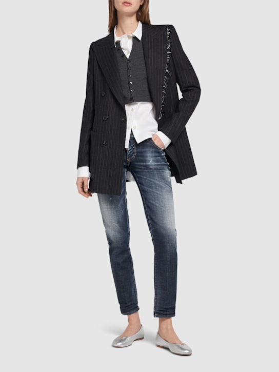 Luisaviaroma Jeans Skinny Vita Bassa Jennifer In Denim