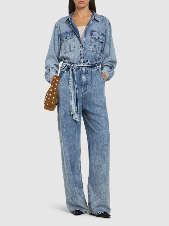Luisaviaroma Jeans Vita Alta Priana In Denim Di Lyocell