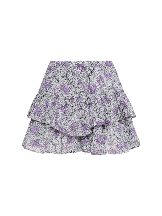 Luisaviaroma Jocadia printed cotton voile mini skirt