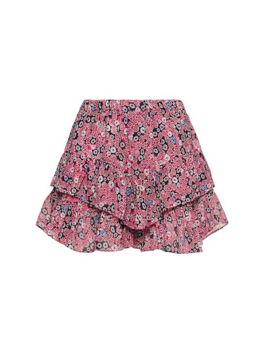 Luisaviaroma Jocadia printed cotton voile mini skirt