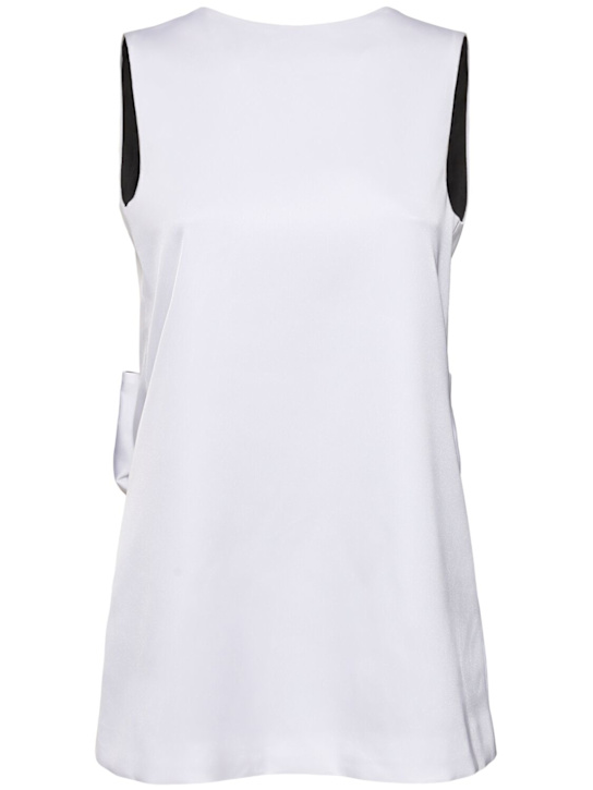 Luisaviaroma Kristen plunging back satin mini dress