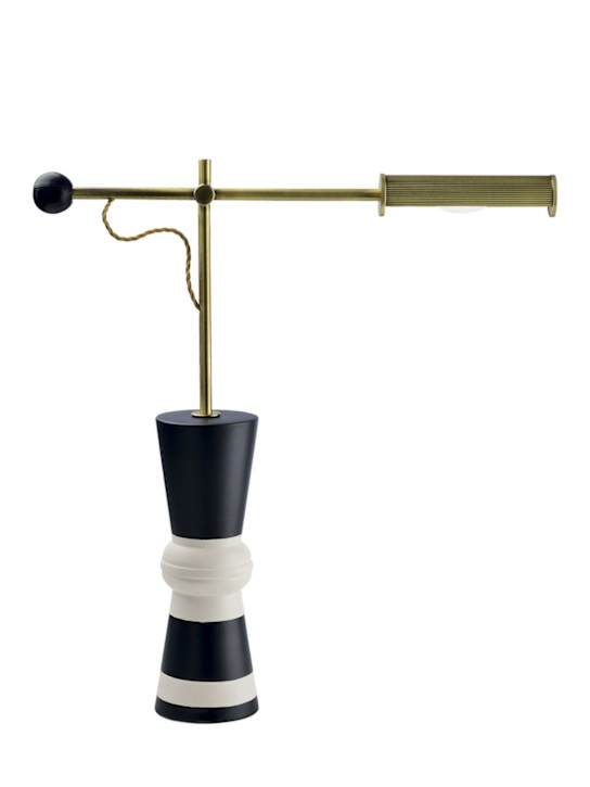 Luisaviaroma Lampada da tavolo Goldie B in ceramica e ottone