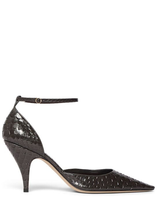 Luisaviaroma 70mm Liisa D'Orsay snakeskin pumps