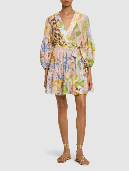 Luisaviaroma Abito Pop In Misto Cotone Stampato
