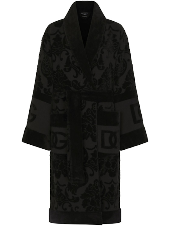 Luisaviaroma Accappatoio in cotone jacquard