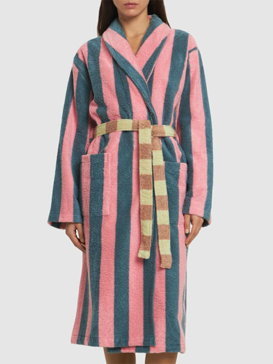 Luisaviaroma Accappatoio Martine Stripe in cotone
