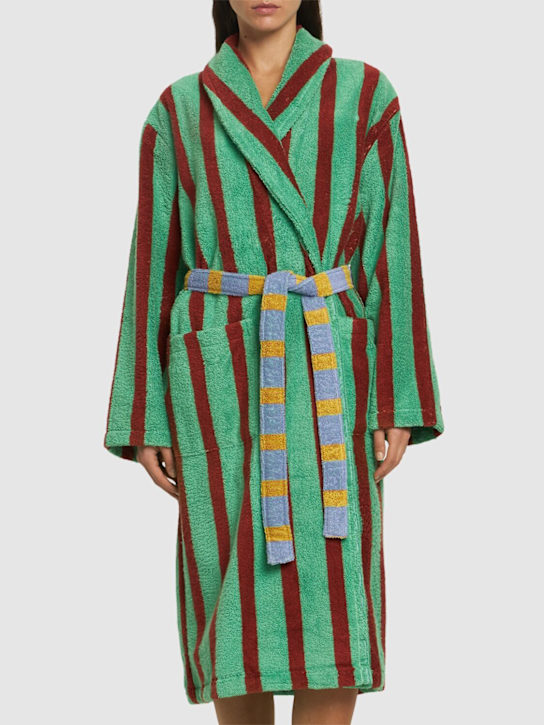 Luisaviaroma Accappatoio Nicolas Stripe in cotone