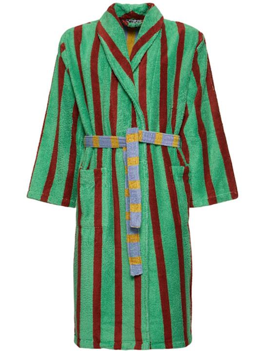 Luisaviaroma Accappatoio Nicolas Stripe in cotone