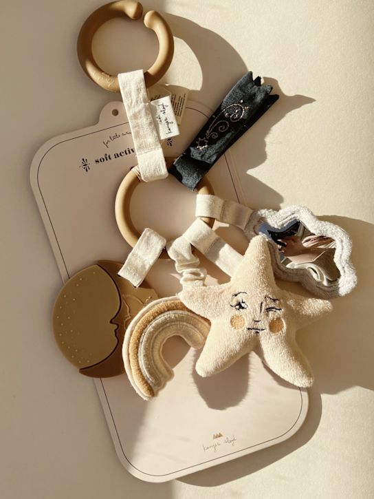 Luisaviaroma Activity Sky Cotton & Silicone Ring Toy
