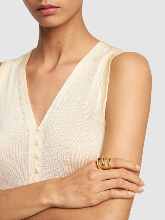 Luisaviaroma Anello Bague Echo In Vermeil