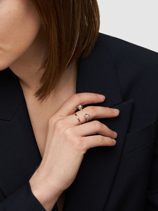 Luisaviaroma Anello Doppio Con Teschio
