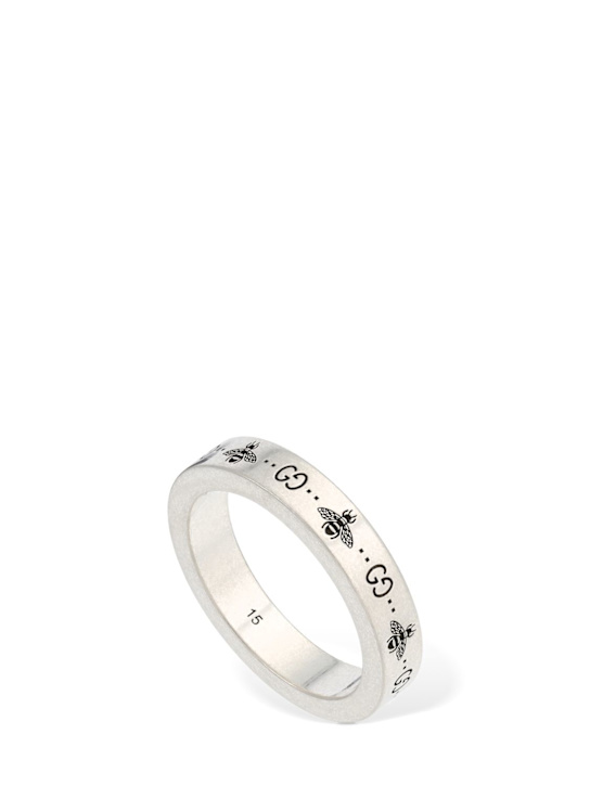 Luisaviaroma Anello Gucci Signature in argento