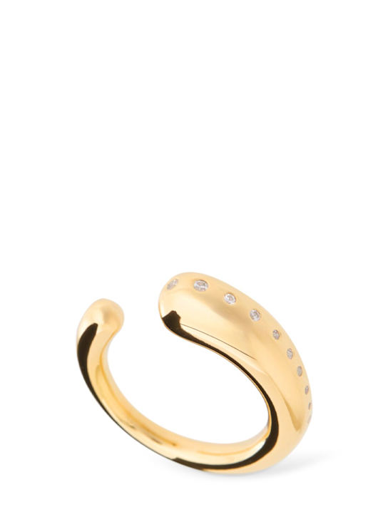 Luisaviaroma Anello Oculus con cristalli