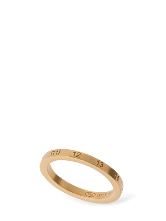 Luisaviaroma Anello sottile in argento con logo