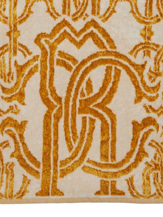 Luisaviaroma Asciugamano In Misto Cotone Con Logo
