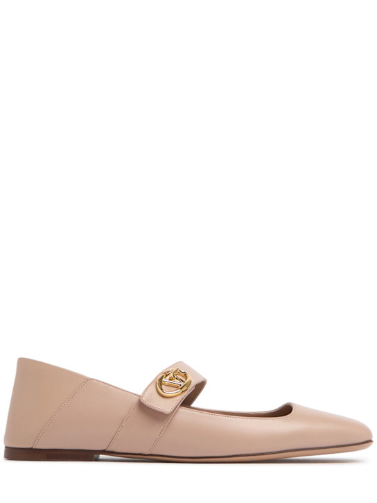 Luisaviaroma Ballerinas Vlogo in pelle 5mm