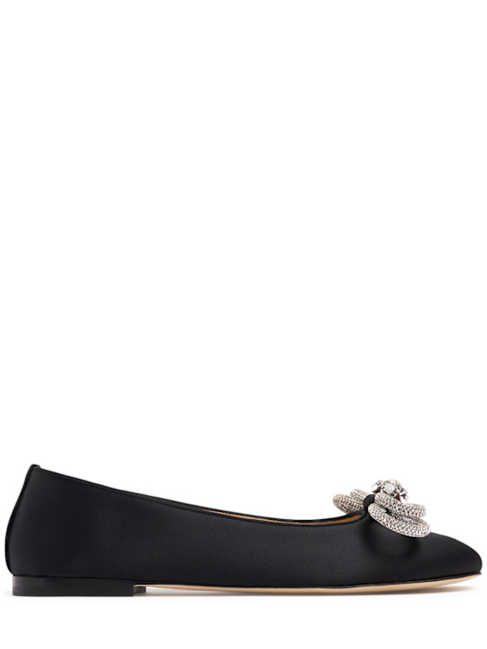 Luisaviaroma Ballerine Double Bow in raso 10mm