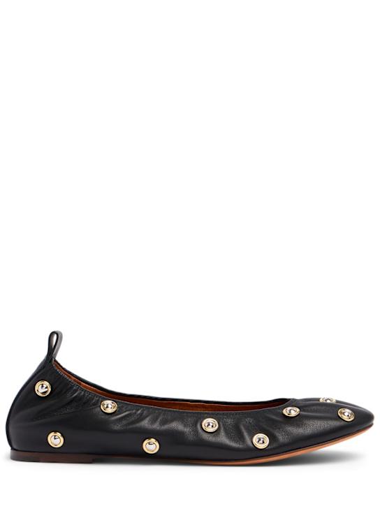 Luisaviaroma Ballerine in pelle con borchie 10mm