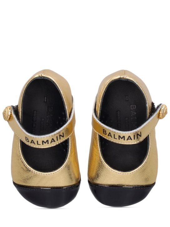 Luisaviaroma Ballerine In Pelle Con Logo